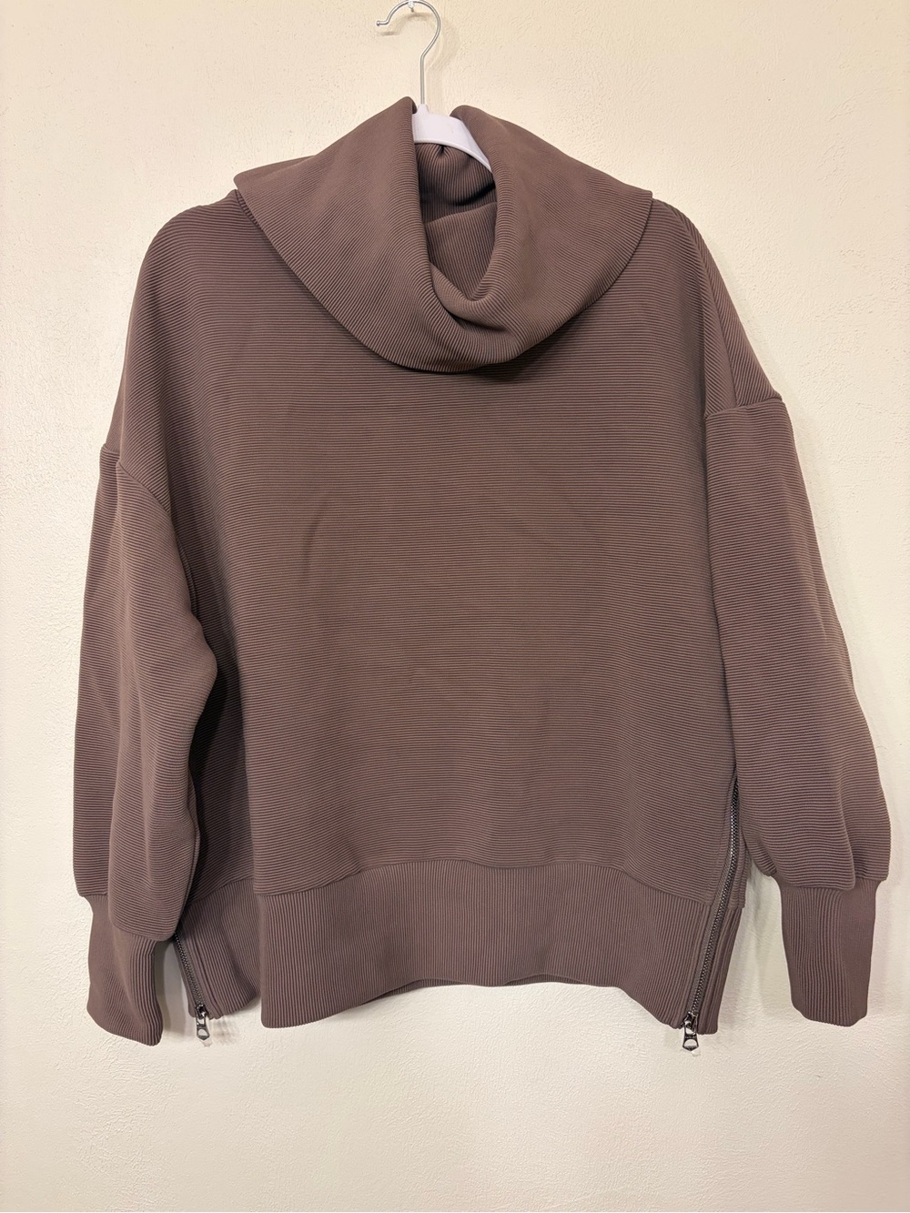 Varley Women's Brown Milton Sweat Ottoman Oversized Sweatshirt Size Small NWOT
